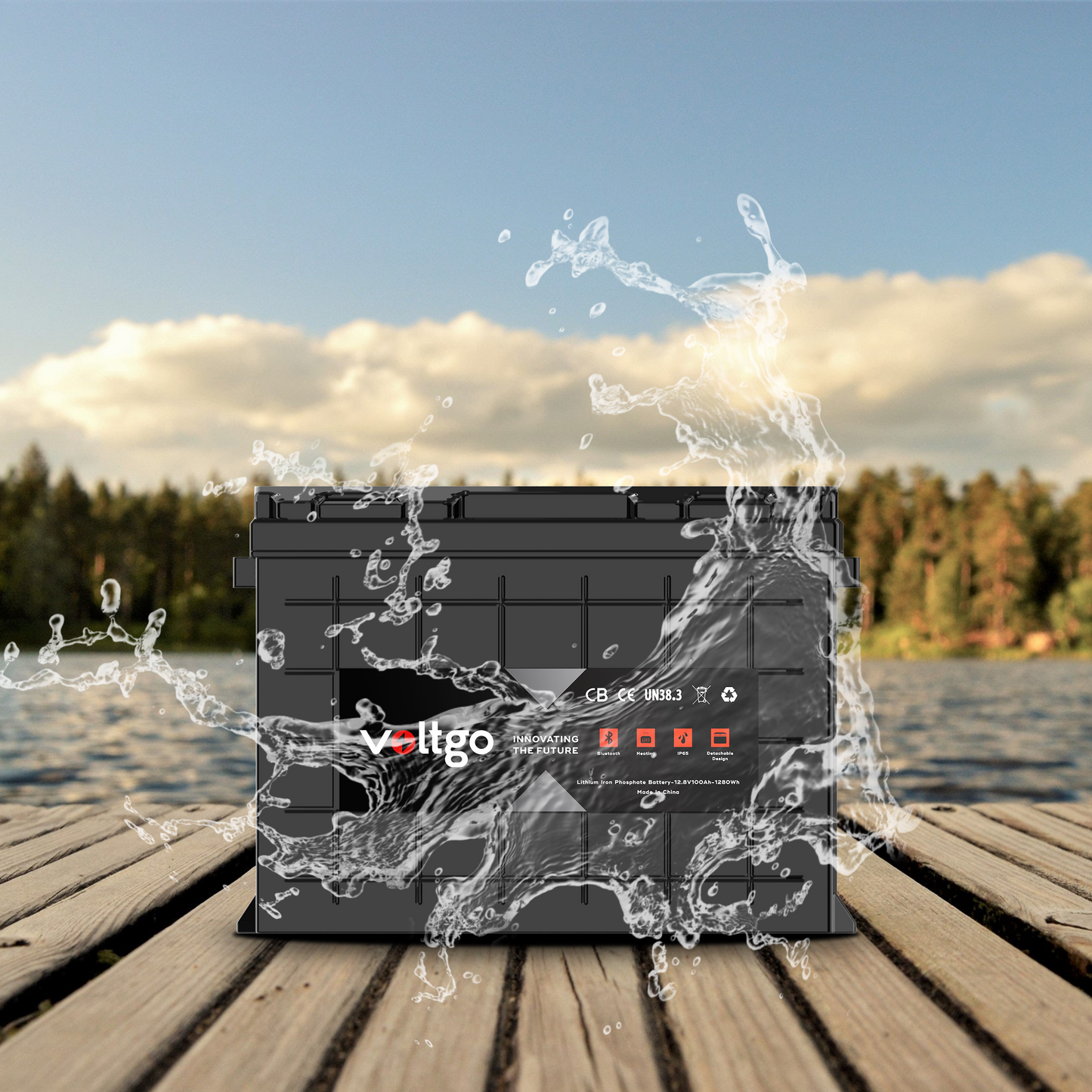 VoltGo Elite Series 12.8V 100Ah LiFePO₄ Battery