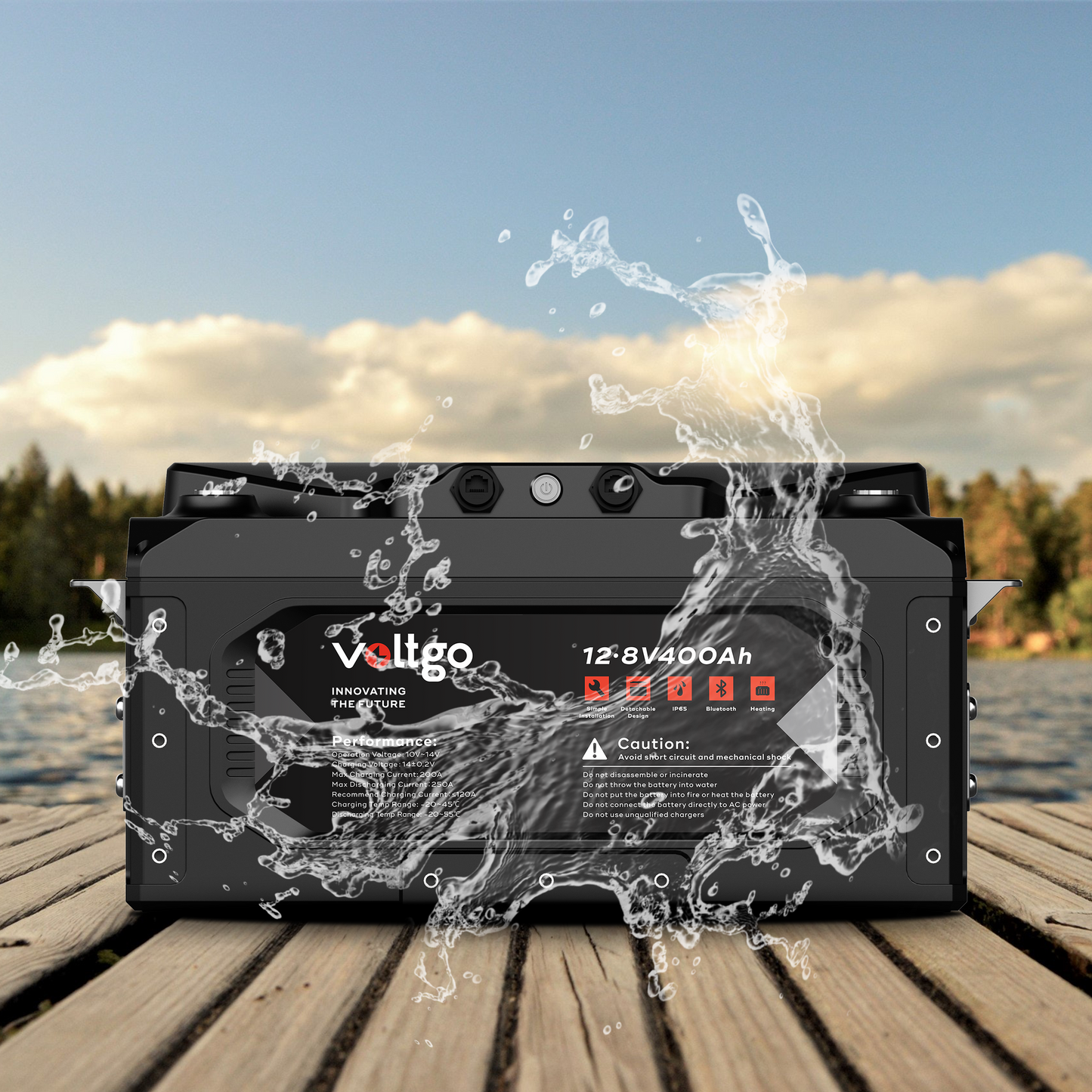 VoltGo Elite Series 12.8V 400Ah LiFePO₄ Battery