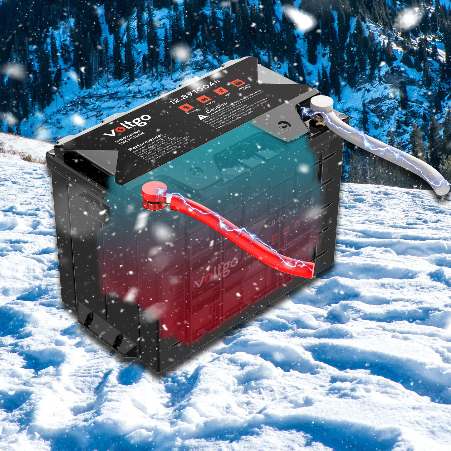 VoltGo Elite Series 12.8V 100Ah LiFePO₄ Battery