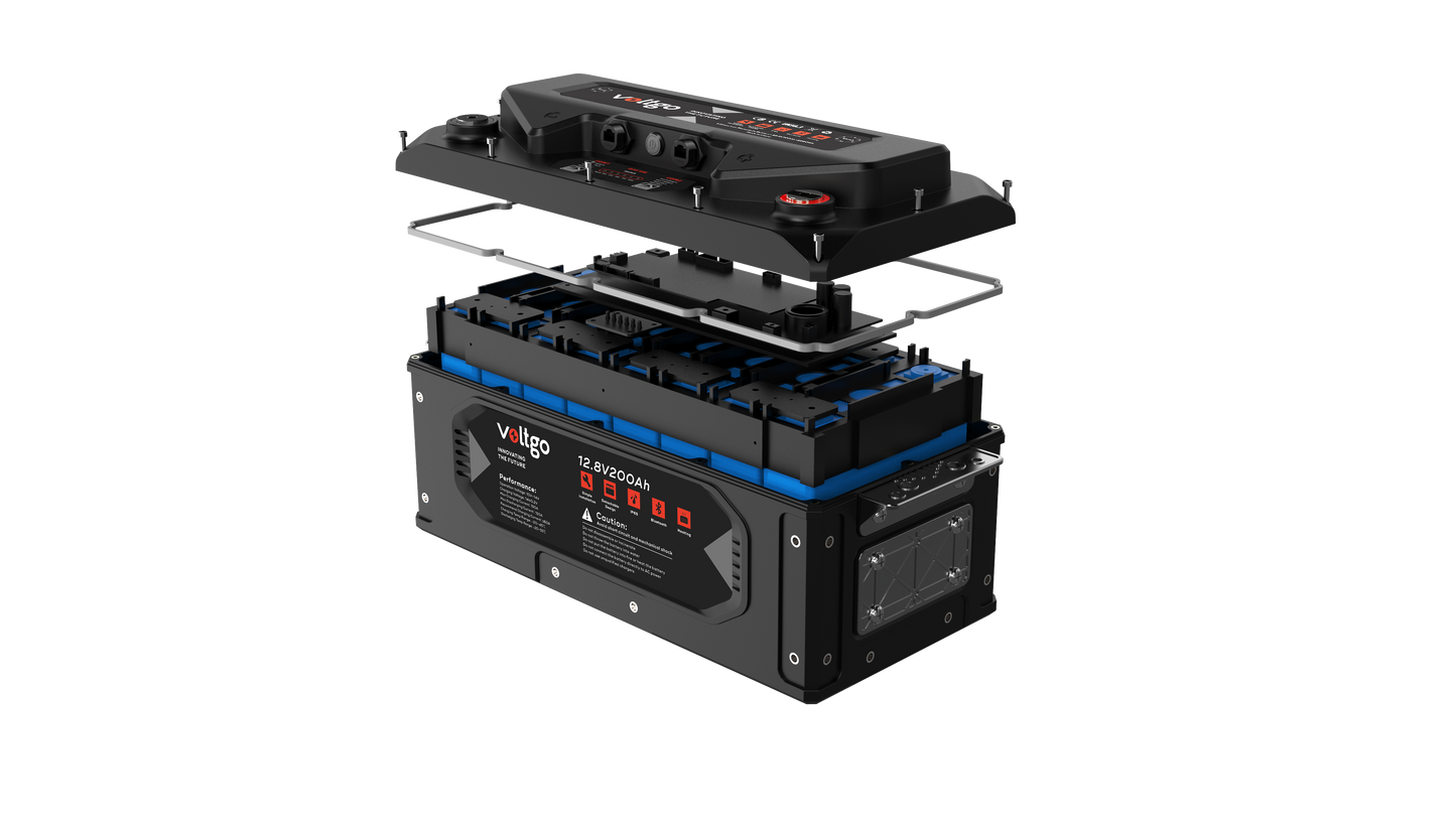 VoltGo Elite Series 12.8V 200Ah LiFePO₄ Battery